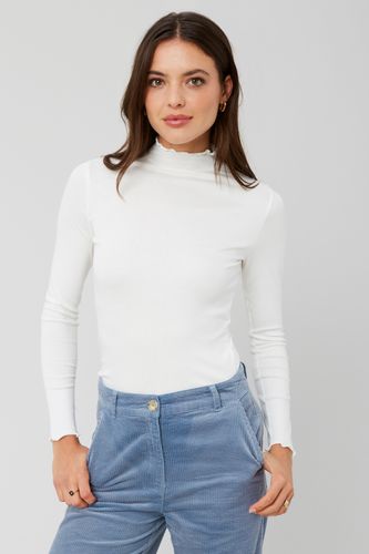 T-shirt col montant uni