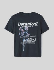 T-shirt d&eacute;val&eacute; imprim&eacute;