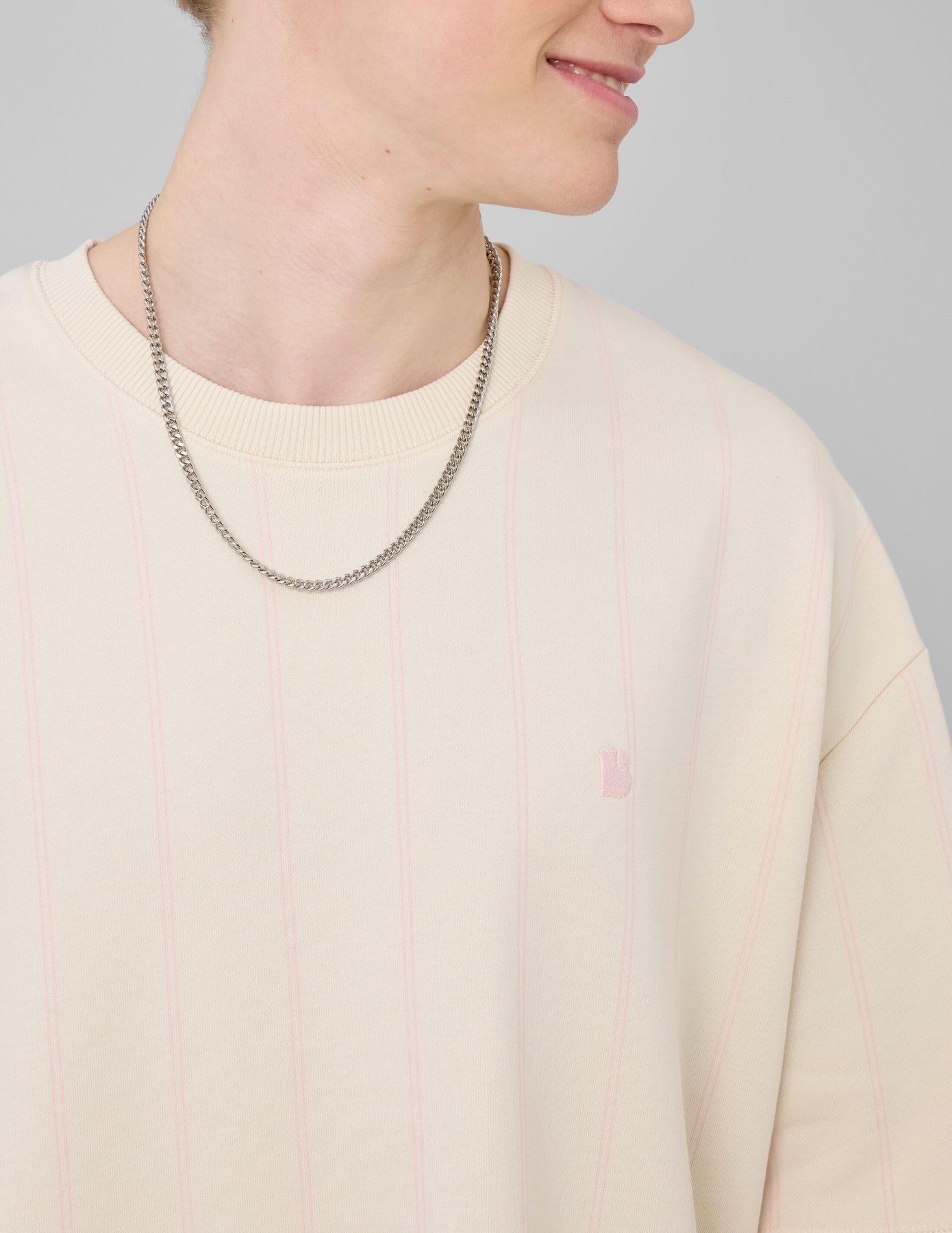 T-shirt en molleton ray&eacute;