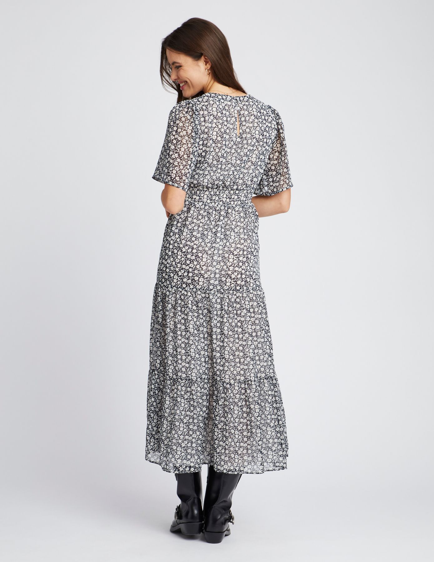 Robe longue imprimée