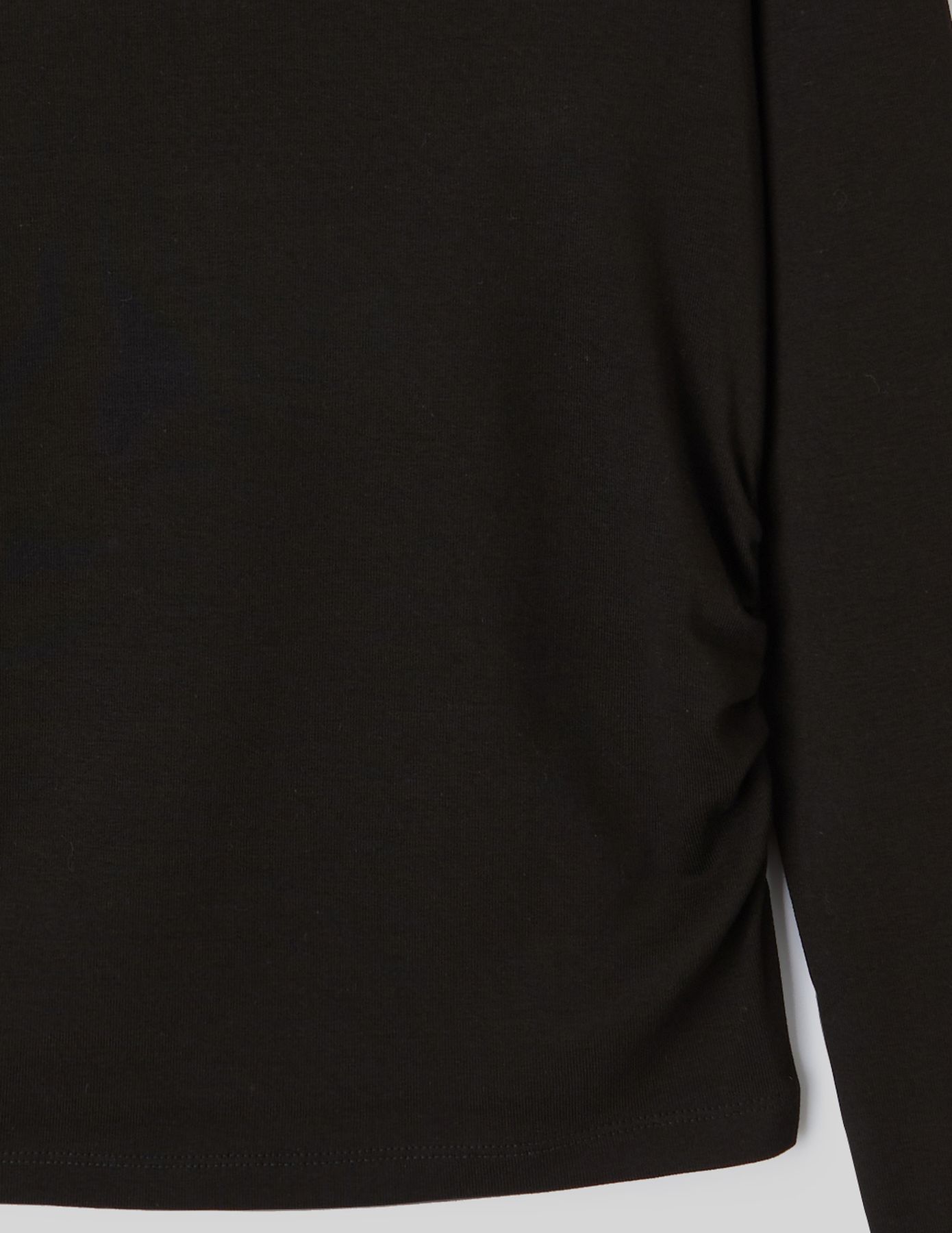 T-shirt manches longues à fronces