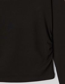 T-shirt manches longues à fronces