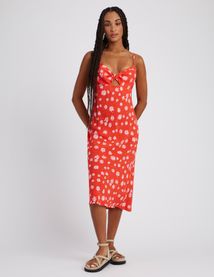 Robe longue imprimée