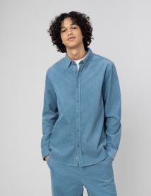 Chemise droite en velours