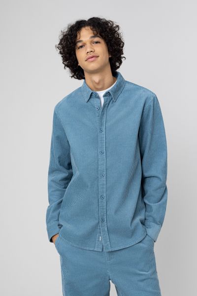 Chemise droite en velours