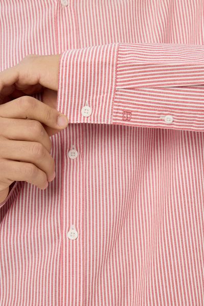 Chemise rayée droite