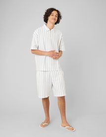 Polo manches courtes ray&eacute;e