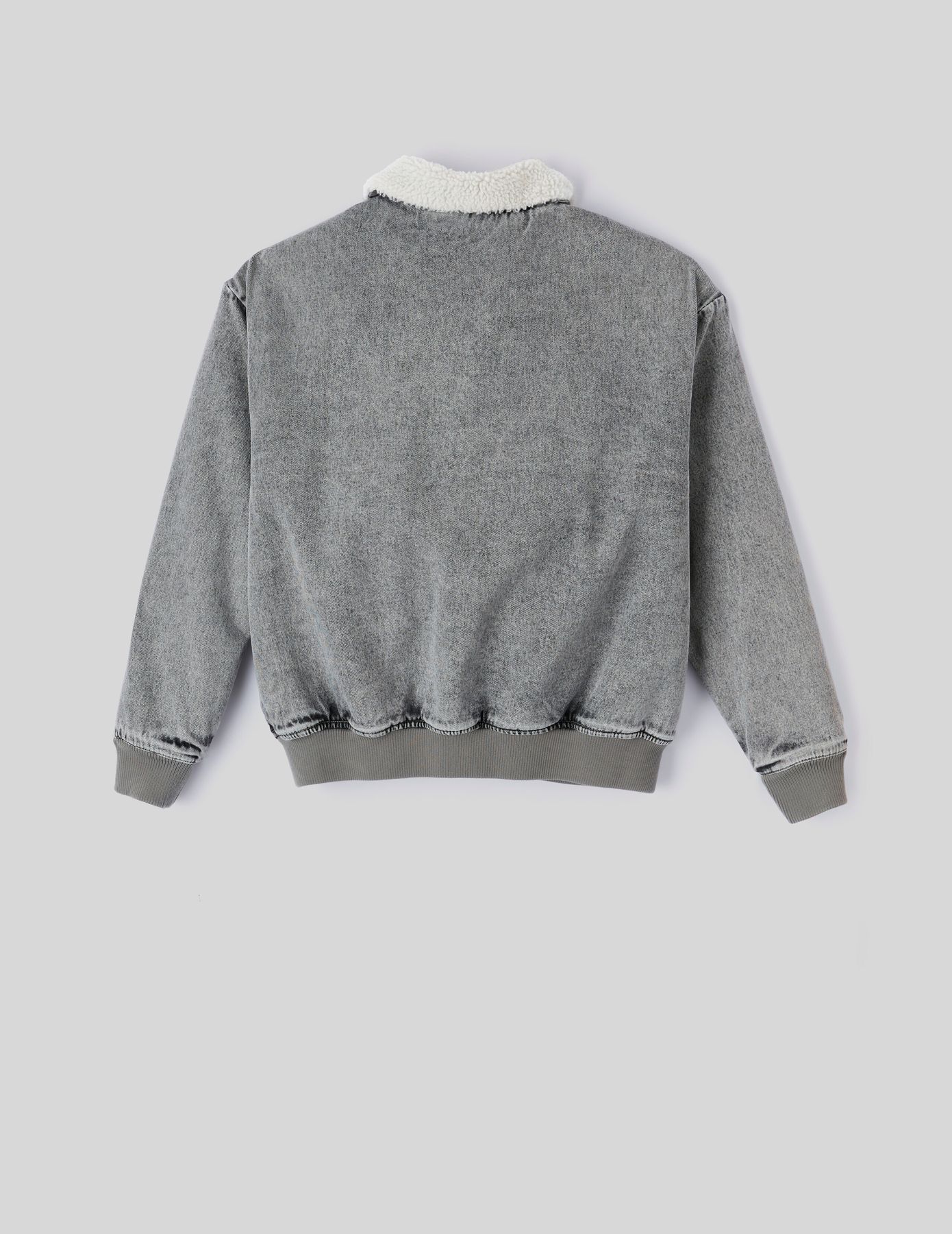 Blouson en jean sherpa