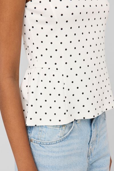 D&eacute;bardeur p&eacute;plum &agrave; pois