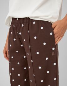 Pantalon jogging &agrave; pois