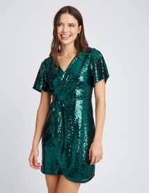 Robe courte sequins