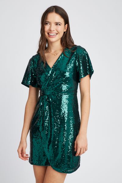 Robe courte sequins