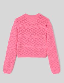 Gilet ajouré uni