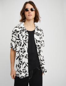 Chemisette imprim&eacute;e fluide