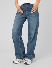Jean straight strass