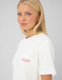 T-shirt imprim&eacute; manches courtes