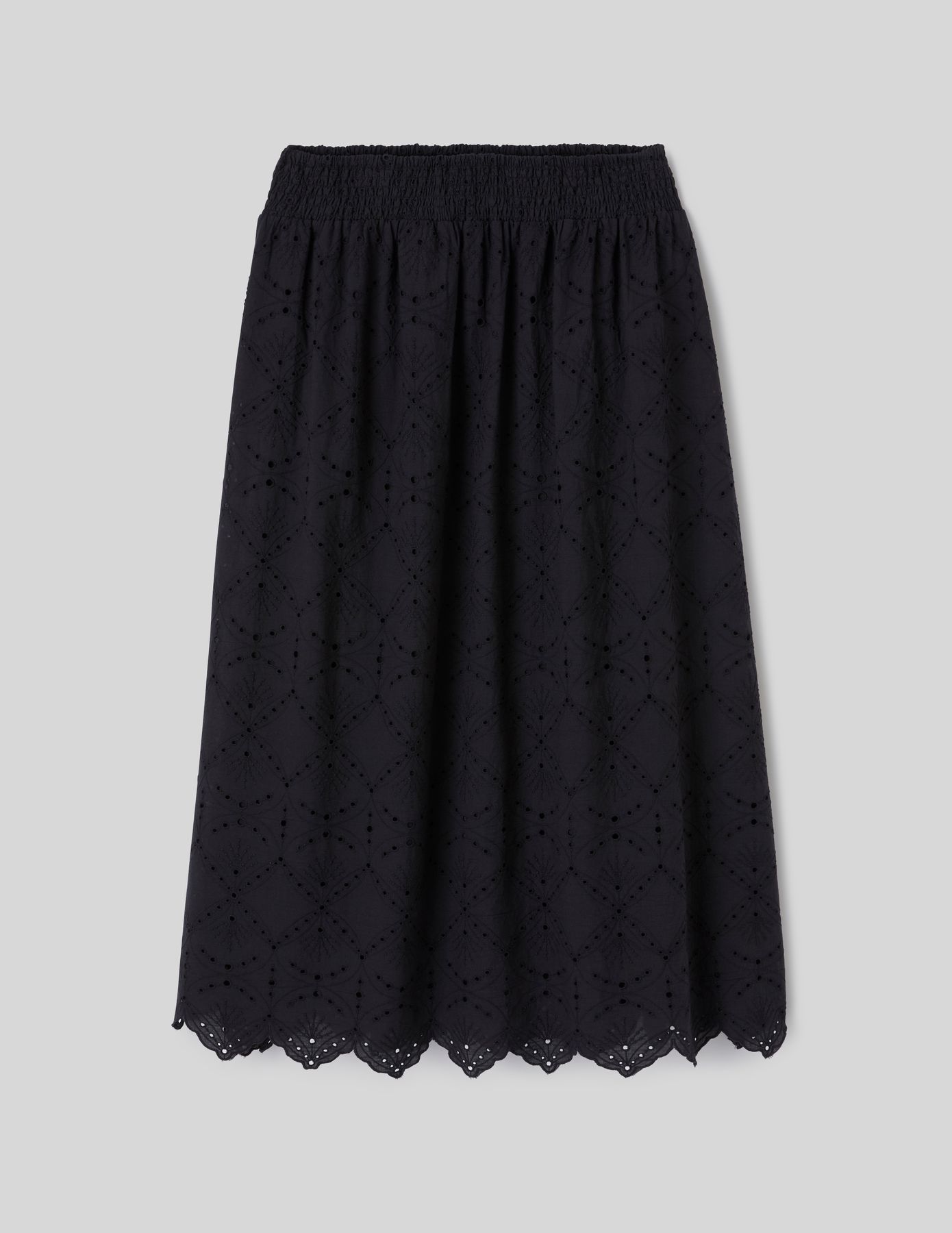 Jupe longue brod&eacute;e