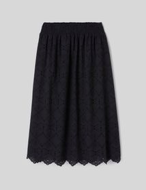 Jupe longue brod&eacute;e