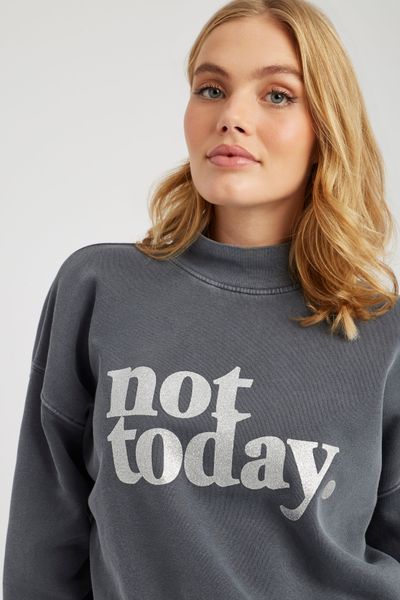 Sweat col montant pailleté