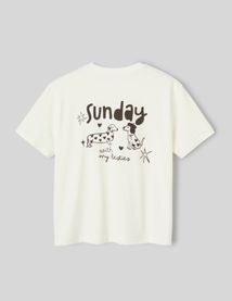 T-shirt imprim&eacute; devant/dos