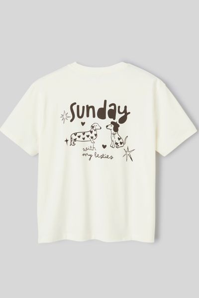 T-shirt imprim&eacute; devant/dos