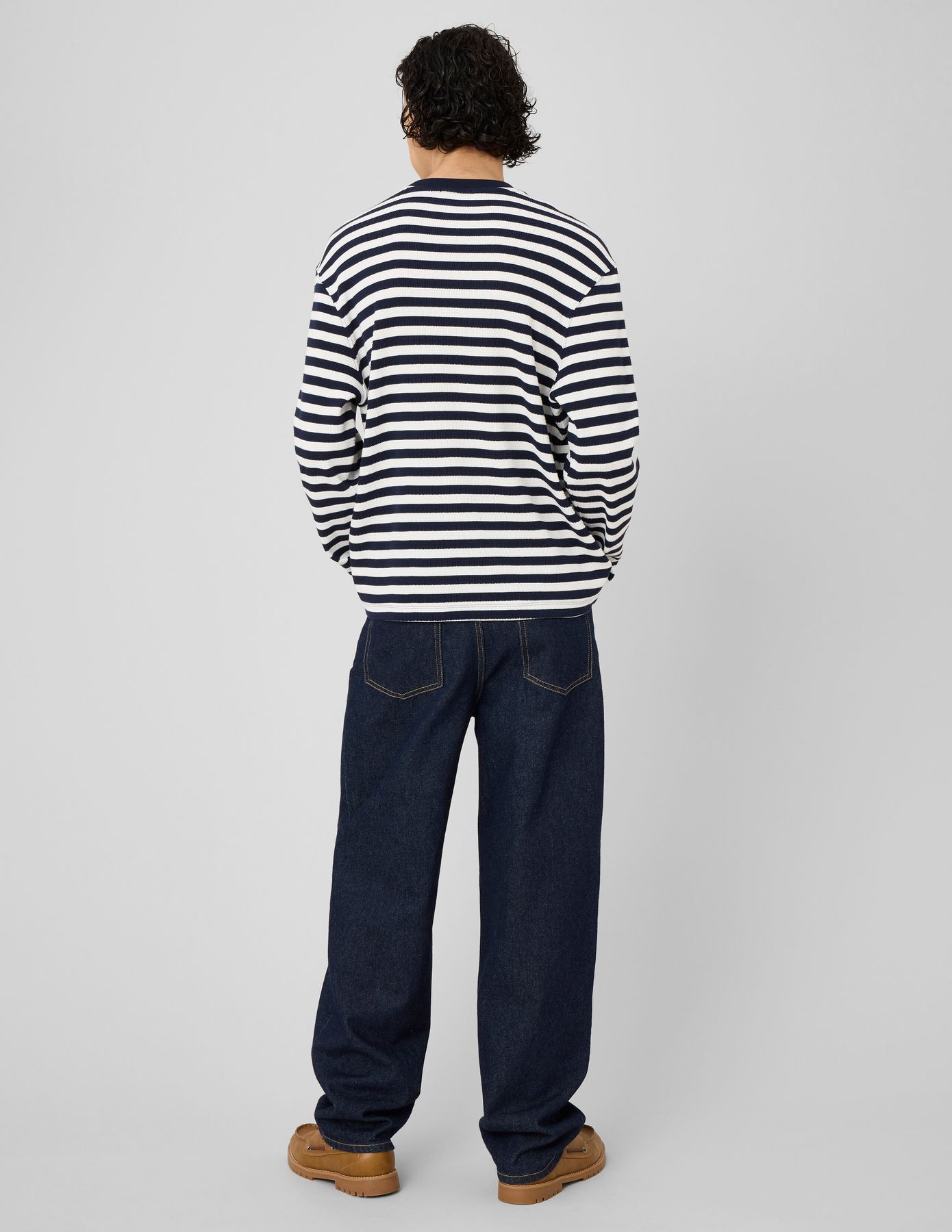 T-shirt marini&egrave;re mati&egrave;re gaufr&eacute;e