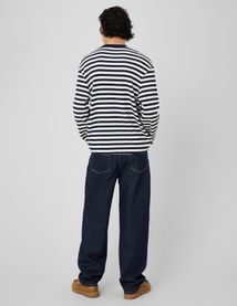 T-shirt marini&egrave;re mati&egrave;re gaufr&eacute;e