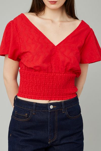 Blouse en broderie anglais