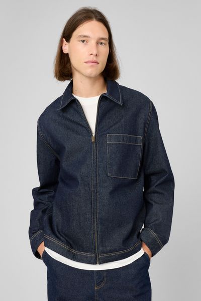Veste en denim zipp&eacute;e