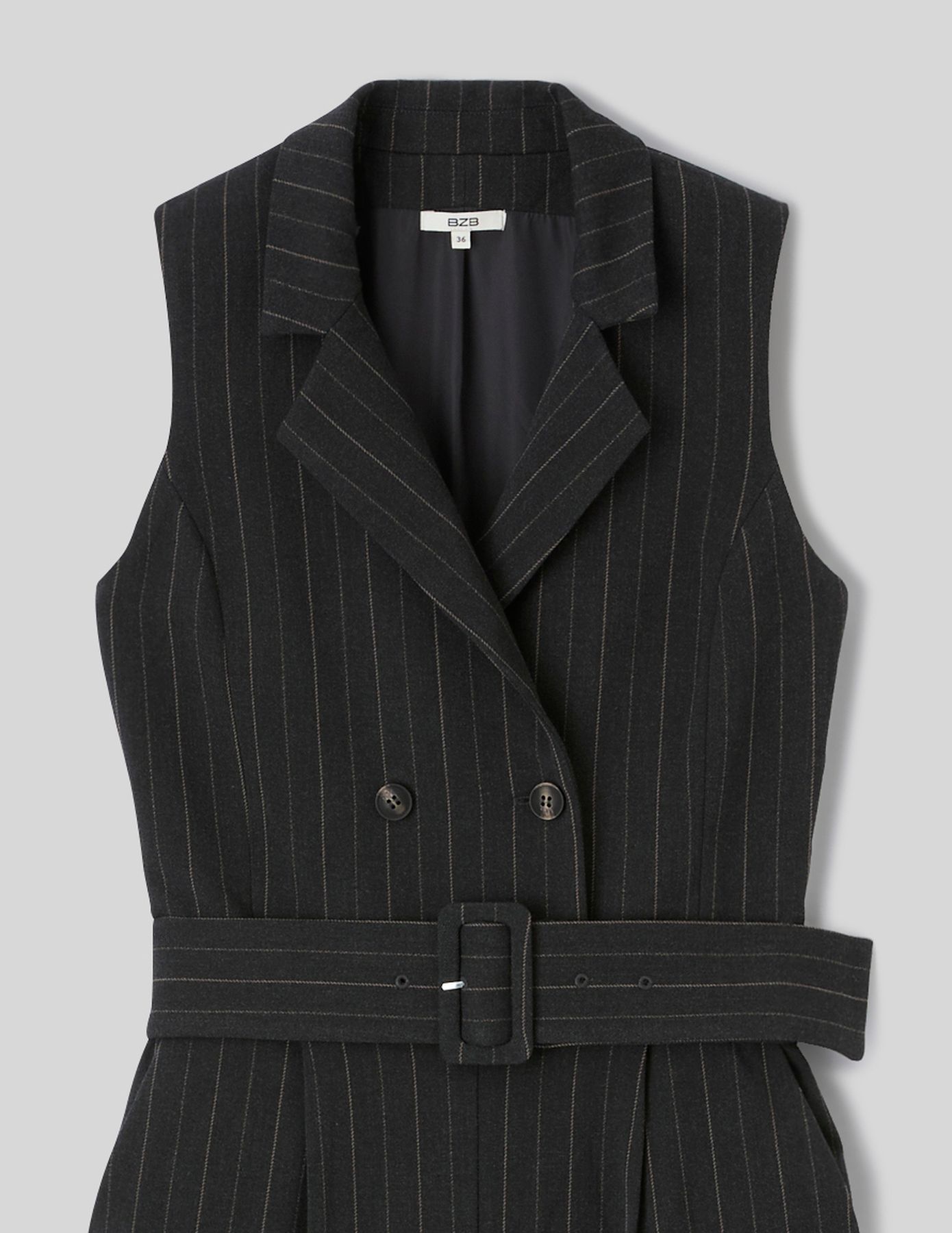 Combinaison tailleur ray&eacute;e