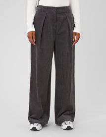 Pantalon large en velours
