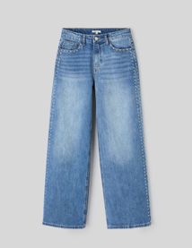 Jean wide leg avec studs