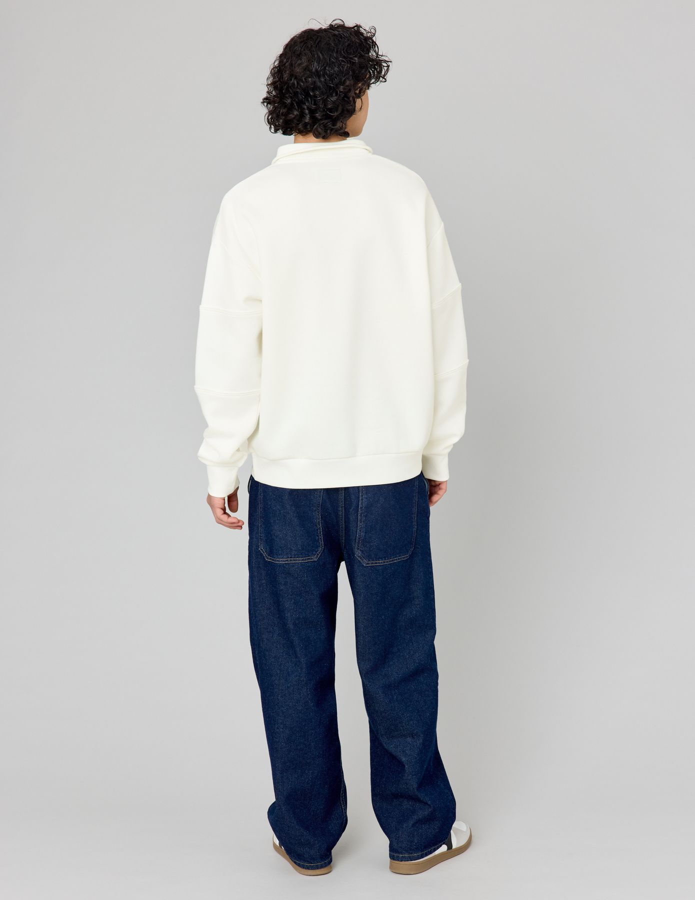 Sweat col montant zippé