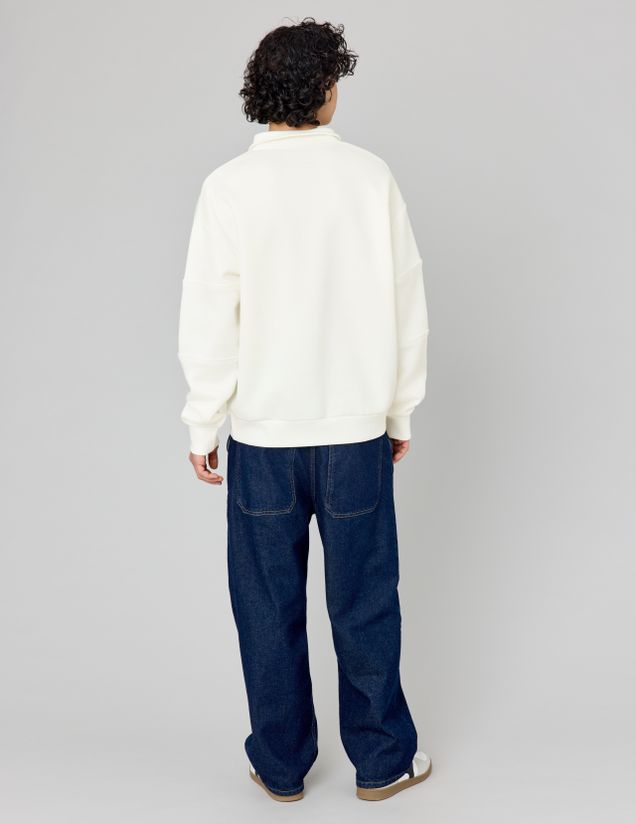 Sweat col montant zippé