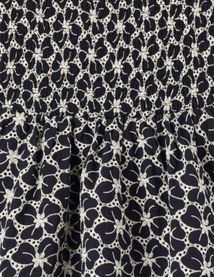 Robe bustier en broderie anglaise