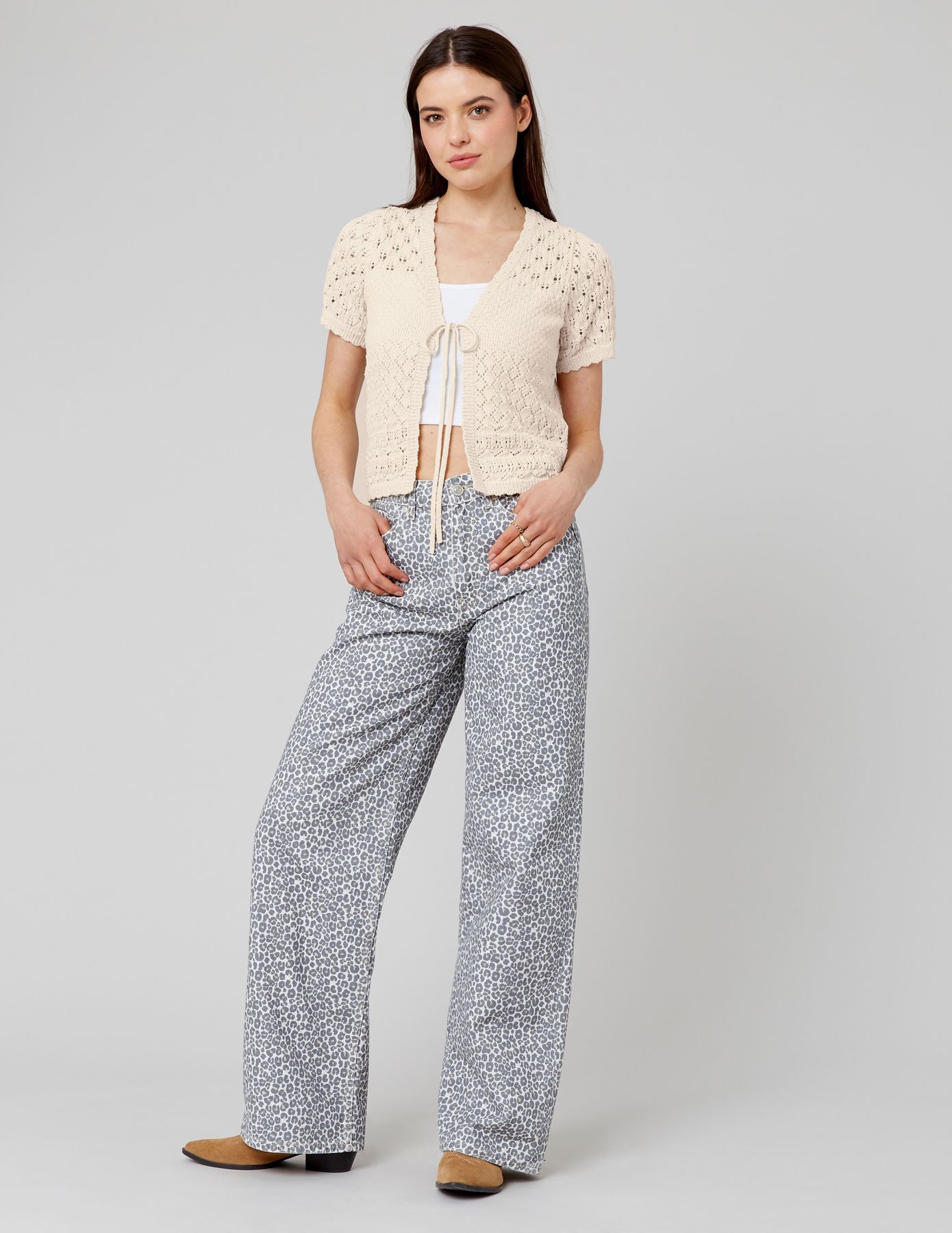 Gilet court en crochet