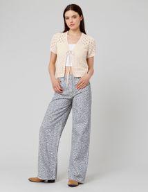 Gilet court en crochet