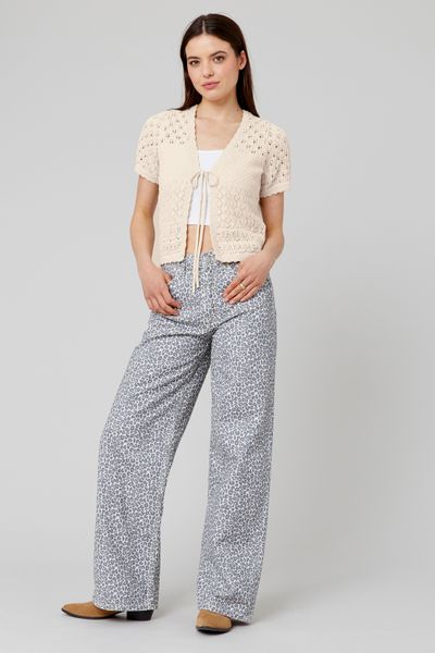 Gilet court en crochet
