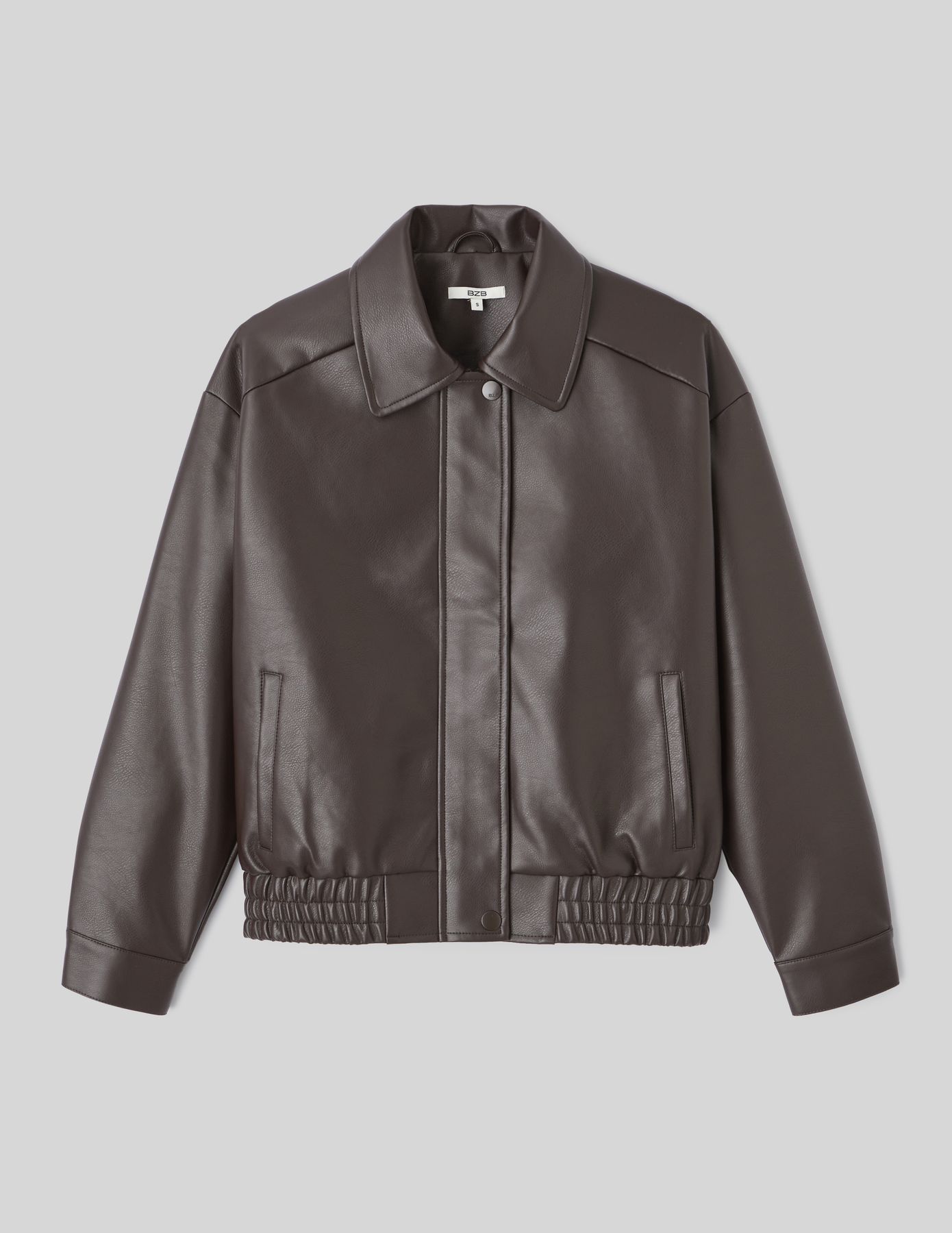 Blouson bombardier en tissu enduit