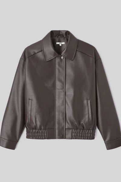 Blouson bombardier en tissu enduit