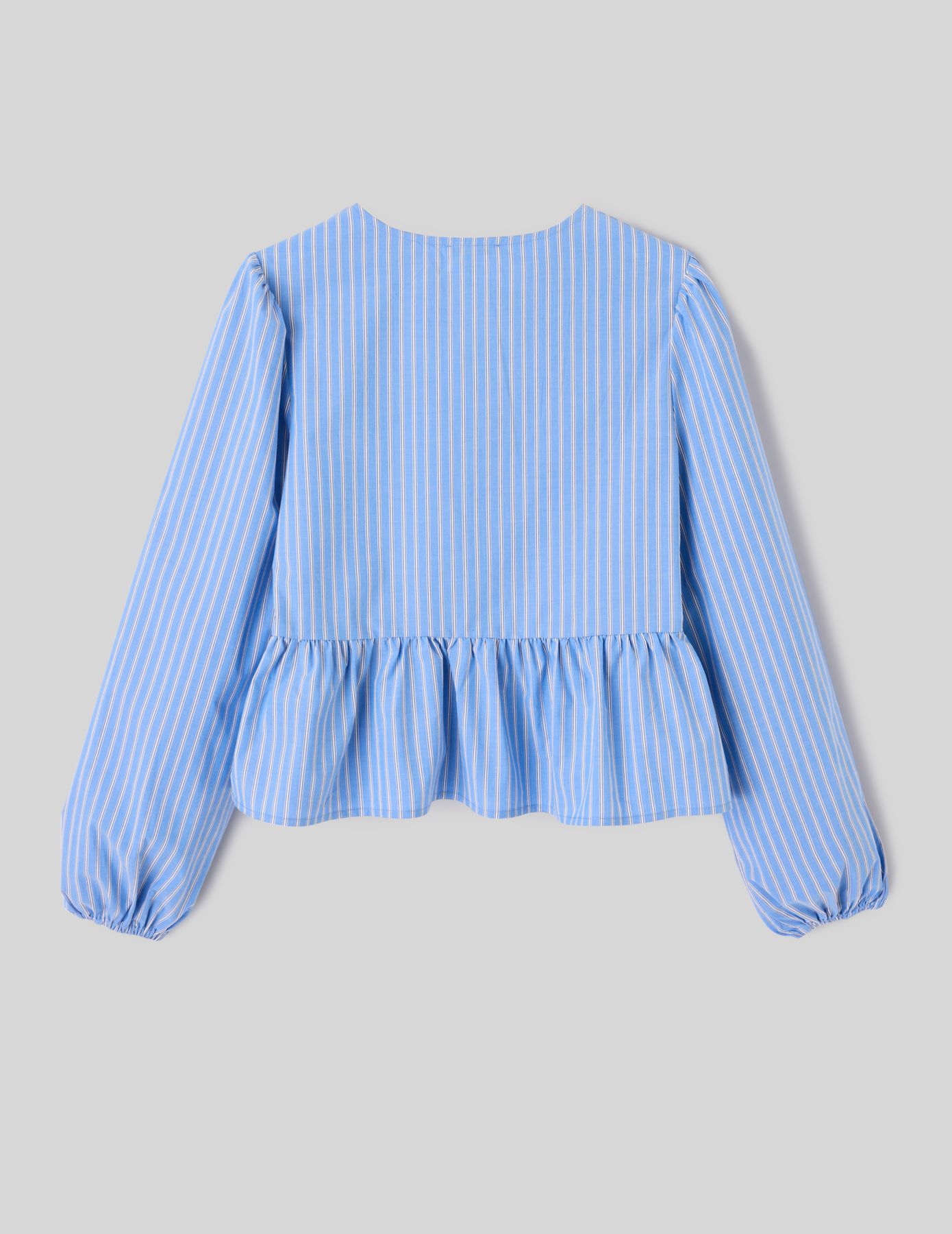 Blouse &agrave; nouer ray&eacute;e