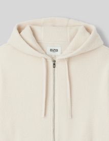 Sweat sherpa zippé à capuche