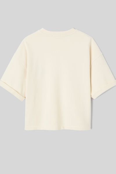 Sweat brod&eacute; manches courtes
