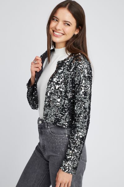 Veste courte sequins