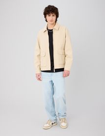 Veste zipp&eacute;e col velours