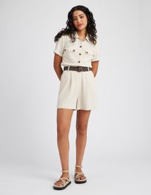 Combishort rayé