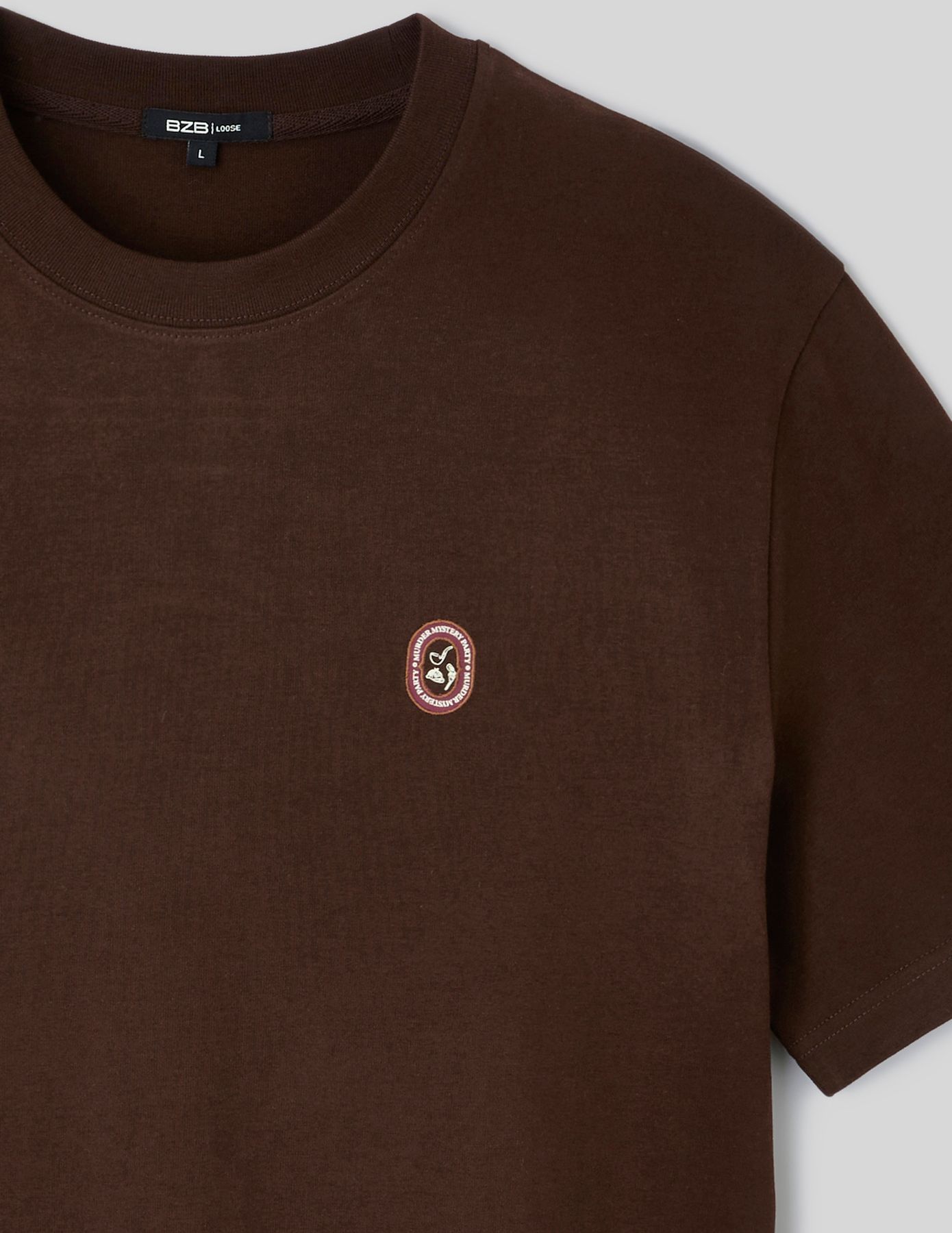 T-shirt imprim&eacute; et brod&eacute;