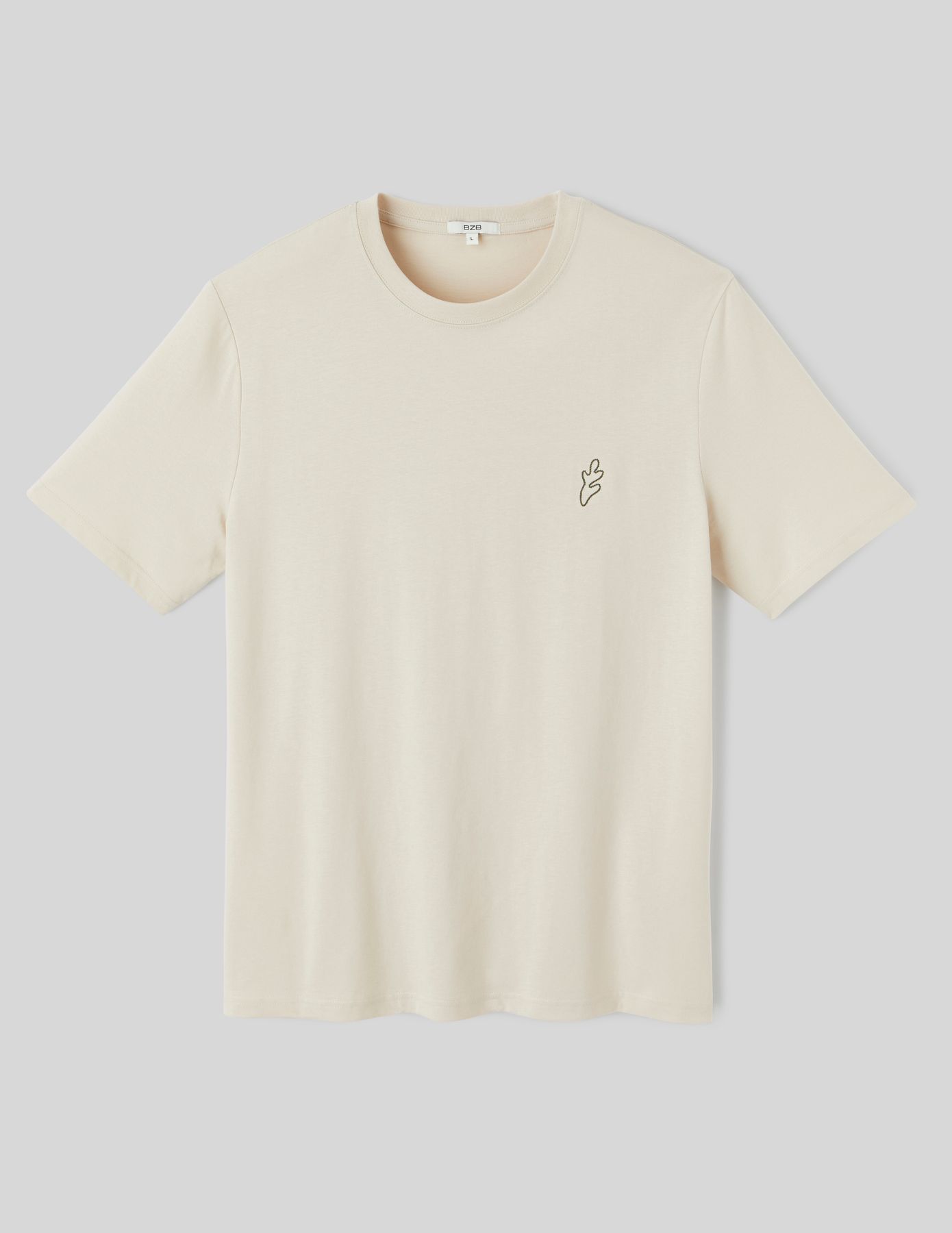T-shirt broderie poitrine