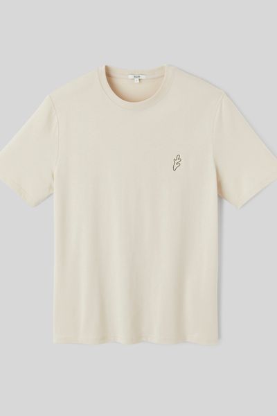 T-shirt broderie poitrine