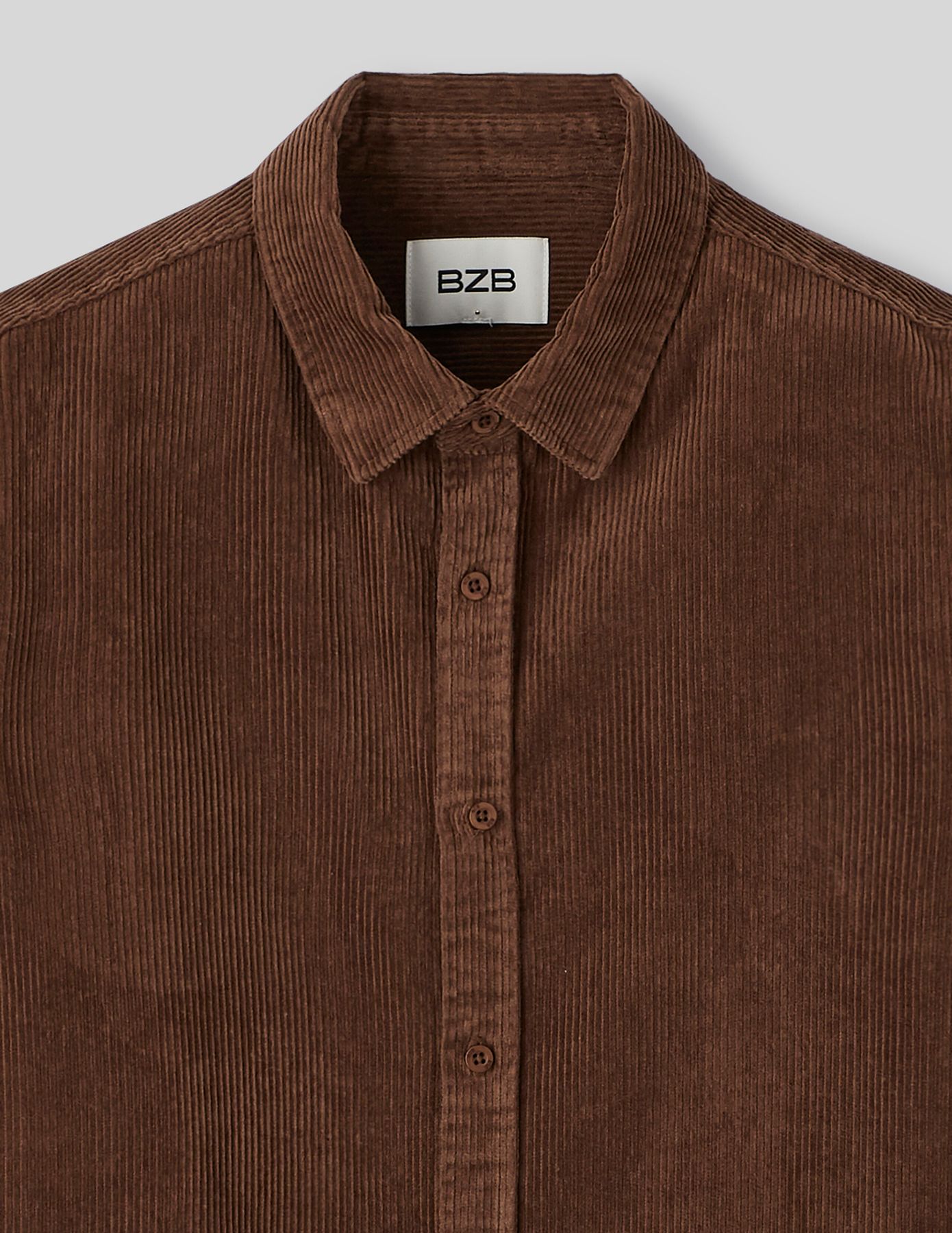 Chemise droite en velours